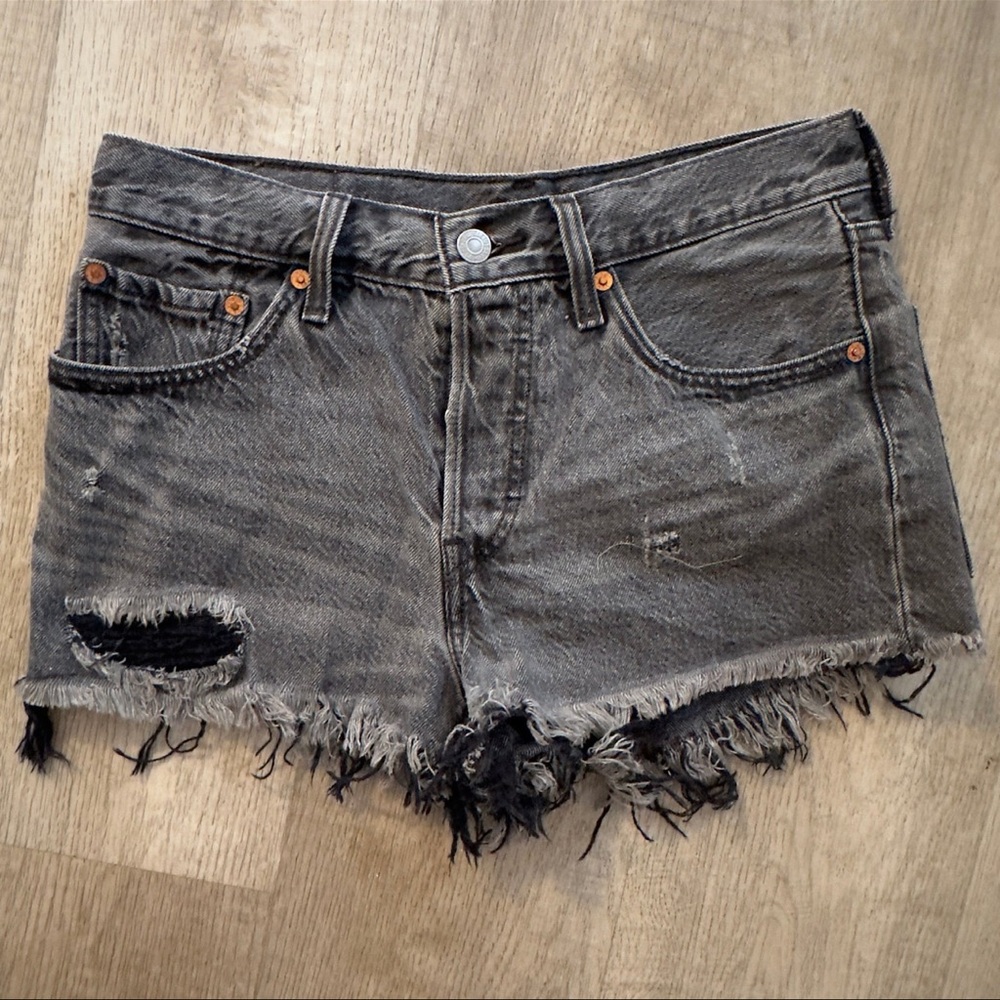 Grey Levi Shorts